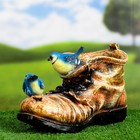 Фигурное кашпо "Ботинок с двумя птичками" 18х14см - Фото 4