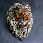 Подвесной декор "Голова льва" бронза, 23х35х52см МИКС - Фото 1
