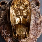 Подвесной декор "Голова медведя" бронза, 24х35х42см - фото 8435293