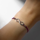 Браслет Dream путешествуй, цвет фиолетовый, d=6 см (комплект 2 шт) - фото 26969398