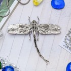 Брошь - подвеска «Стрекоза», цвет голубой в черненом серебре - Фото 3