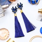 Серьги ассорти «Кисти» барокко, цвет синий, L кисти 6 см - Фото 1