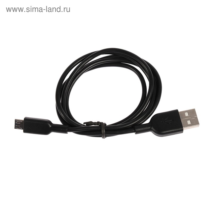 Кабель для зарядки и передачи данных Jet.A JA-DC15 1м черный (PVC, USB2.0/micro USB, QC 3.0, - Фото 1