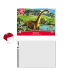 Альбом для рисования А4, 20 листов на клею ArtBerry "Эра динозавров", обложка мелованный картон, жёсткая подложка, блок 120 г/м2 - Фото 2