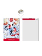 Альбом для акварели А4, 10 листов на клею, ErichKrause ArtBerry «Снегири», блок 180 г/м², экстра белая, твёрдая подложка - Фото 2