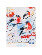 Альбом для акварели А4, 10 листов на клею, ErichKrause ArtBerry «Снегири», блок 180 г/м², экстра белая, твёрдая подложка - Фото 11