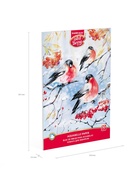 Альбом для акварели А4, 10 листов на клею, ErichKrause ArtBerry «Снегири», блок 180 г/м², экстра белая, твёрдая подложка - Фото 4