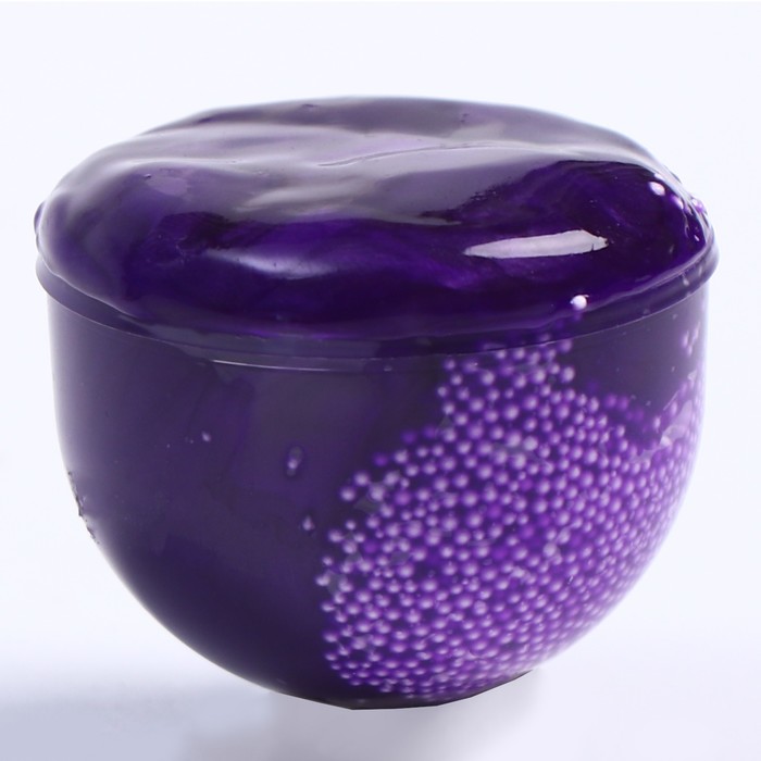 Слайм "Плюх" фиолетовый, контейнер с шариками, 40 г - фото 1905520495