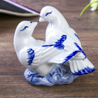 Сувенир керамика "Два голубя" синяя роспись 9,8х11х10,3 см - Фото 2