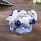 Сувенир керамика "Два голубя" синяя роспись 9,8х11х10,3 см - Фото 4