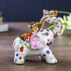 Нэцке керамика "Слон разноцветный с жезлом Жуи" 7,7х4х3 - Фото 2