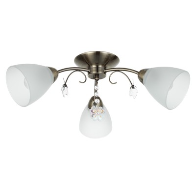 Люстра «Оливия» 3×40 Вт E27 бронза 45×43×20 см