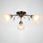 Люстра «Оливия» 3×40 Вт E27 бронза 45×43×20 см - Фото 2