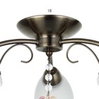 Люстра «Оливия» 3×40 Вт E27 бронза 45×43×20 см - Фото 7