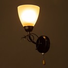 Бра «Милана», 1×40 Вт E27, черный, 16×11×24 см - Фото 3