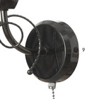 Бра «Милана», 1×40 Вт E27, черный, 16×11×24 см - Фото 4