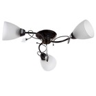 Люстра «Милана», 3×40 Вт E27, черный, 52×45×17 см - Фото 1