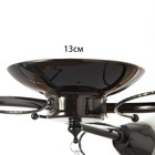 Люстра «Милана», 3×40 Вт E27, черный, 52×45×17 см - Фото 4