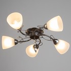 Люстра «Милана», 5×40 Вт E27, черный, 55×53×17 см - Фото 2