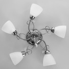 Люстра «Милана», 5×40 Вт E27, черный, 55×53×17 см - Фото 4