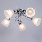 Люстра «Адель», 5×40 Вт E27, хром, 54×52×17 см - Фото 2