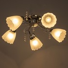 Люстра «Адель», 5×40 Вт E27, хром, 54×52×17 см - Фото 3