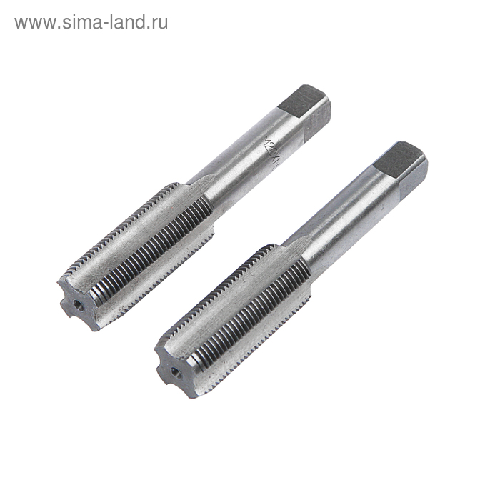 УЦЕНКА Метчик метрический ТУНДРА, ручной, набор 2 шт., М20 х 1.5 мм - Фото 1