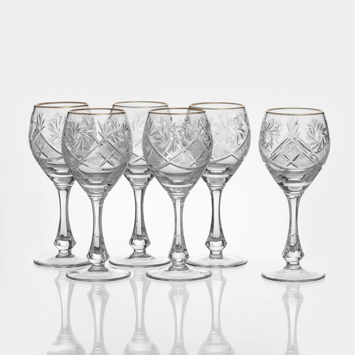 Набор фужеров хрустальных для вина «Мельница», 250 мл, 6 шт - Фото 1