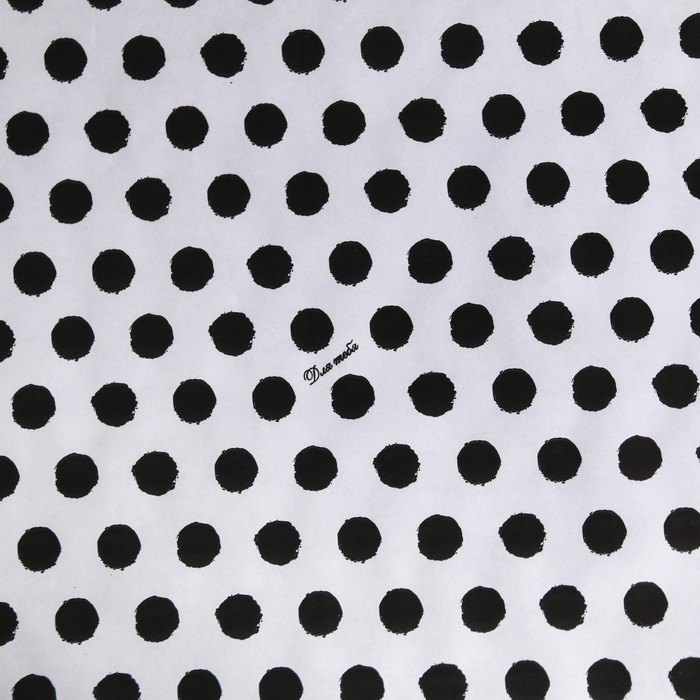 Бумага упаковочная крафт белый «Для тебя», горох, 0.68 х 8 м - Фото 1