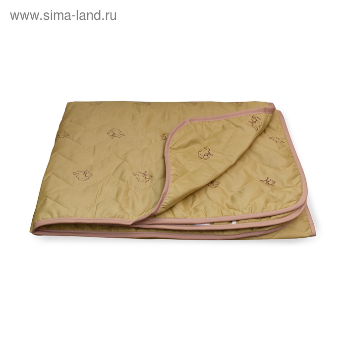 Одеяло Верблюд стеганое облегченное 140х205 см, полиэфирное волокно 150 гр/м2, п/э 100% - Фото 1