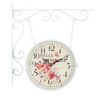 УЦЕНКА Часы настенные интерьерные «Птички на ветке», серия: Садовые, двусторонние, на подвесе, 47×31 см, d=23 см - Фото 1