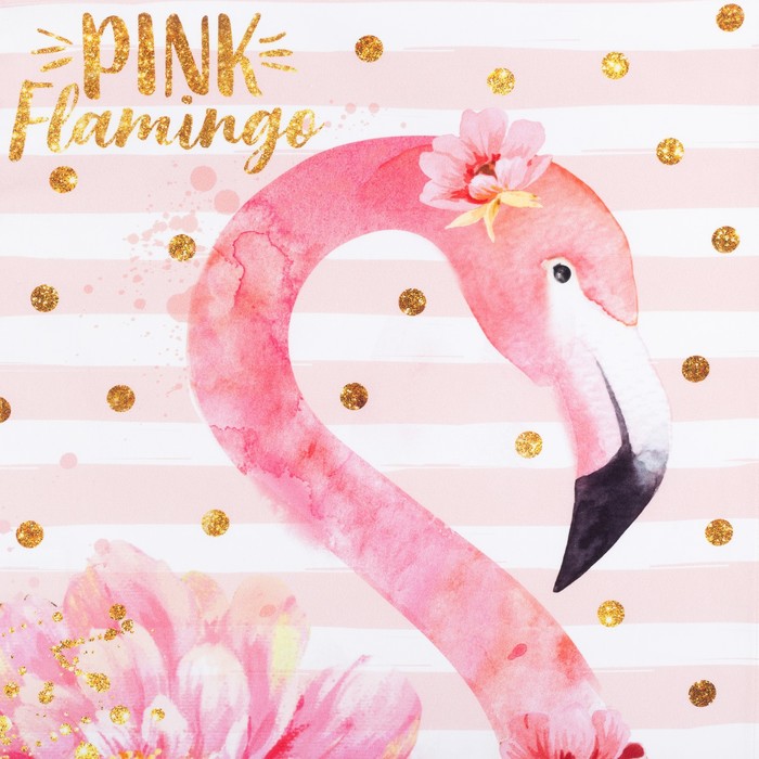 Полотенце "Этель" Pink flamingo 40х67 см, 100% хлопок, саржа 190 гр/м2 - фото 1908427626