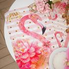 Полотенце "Этель" Pink flamingo 40х67 см, 100% хлопок, саржа 190 гр/м2 - фото 318148085