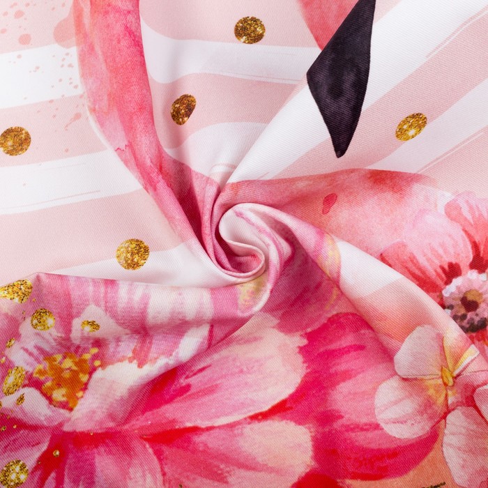 Полотенце "Этель" Pink flamingo 40х67 см, 100% хлопок, саржа 190 гр/м2 - фото 1908427629