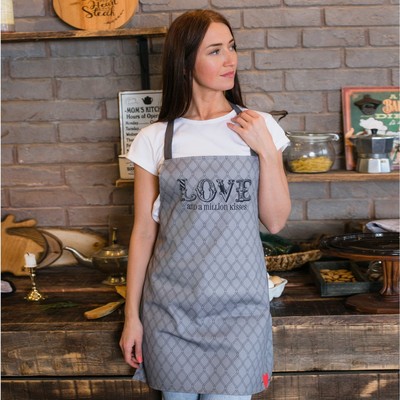 Фартук кухонный «Этель. 14 февраля» Love 60×65 см см, 100% хлопок, саржа 190 г/м²