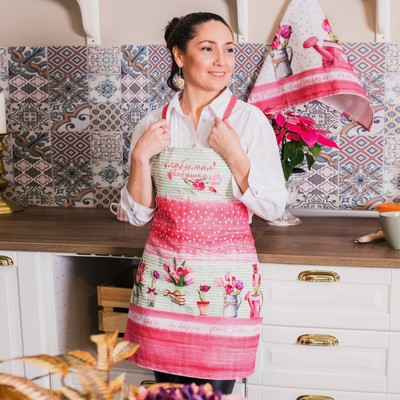 Фартук Этель «Любимая бабушка» 60×65 см, 100% хлопок, репс 190 г/м²