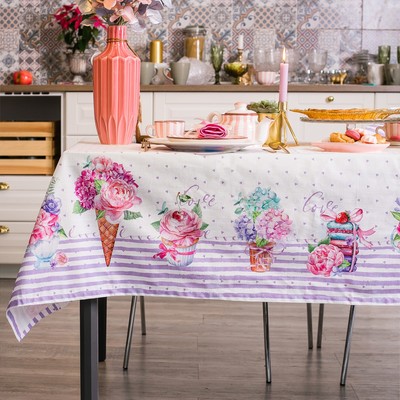 Скатерть «Этель» Сладости 110×147 см, 100% хлопок, репс 210 г/м²
