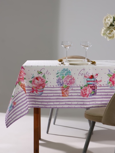 Скатерть «Этель» Сладости 180×147 см, 100% хлопок, репс 210 г/м²