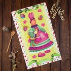 Полотенце пасхальное «Доляна. Пасхальный зайчик», 35×60±2 см, хлопок 100%, рогожка 162 г/м² - Фото 3