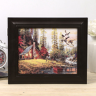 Ключница настенная «Утки у лесного домика», панно декоративное, венге, 26.5×31.5×4.5 см, МИКС - фото 43095546