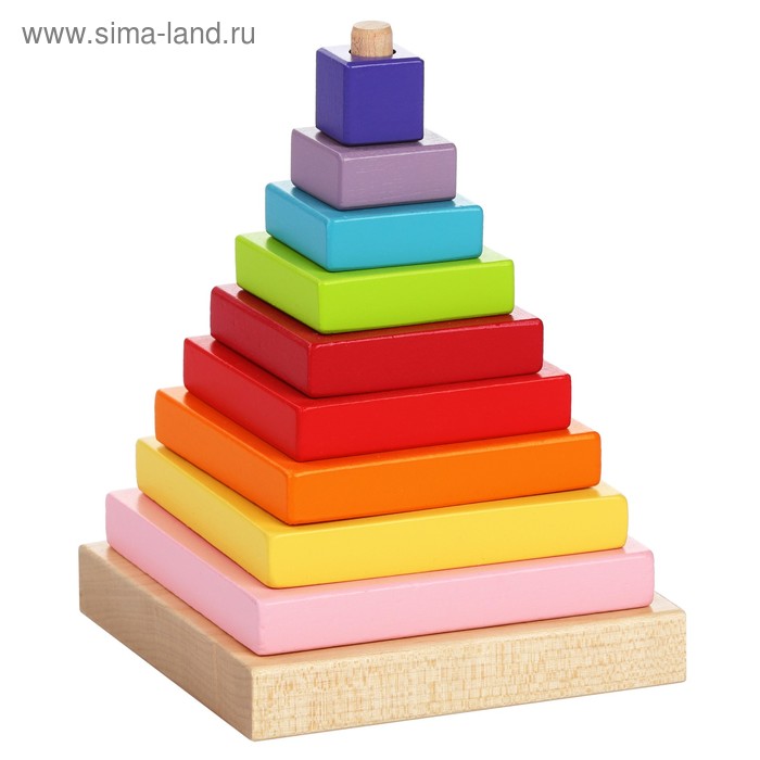 Развивающая игрушка Cubika «Пирамидка» - Фото 1
