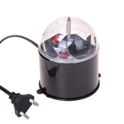 УЦЕНКА Световой прибор «Хрустальный шар», 7.5 см, свечение RGB, 220 В, чёрный - Фото 2