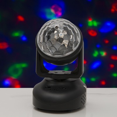 УЦЕНКА Световой прибор «Хрустальный вращающийся шар», d=8.5 см с музыкой, 12 В