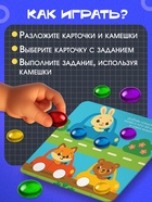 Мозаика, по методике Монтессори, 54 камешка, 10 заданий, 3+ МИКС - Фото 2