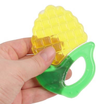 Прорезыватель охлаждающий с водой Крошка Я «Кукуруза», жёлтый