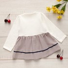 Платье для девочки MINAKU «Вишенки», вид 1, рост 92-98 см, цвет серый/белый - Фото 4