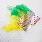 Набор для творчества. Аппликация перьями и стразами «Енот» 14,8 х 21 см - Фото 3