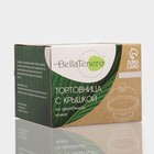 Блюдо для подачи с клош крышкой на деревянной ножке BellaTenero, d=24 см, керамика, белая - Фото 6