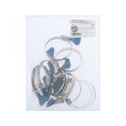 Хомут червячный с "барашком" ТУНДРА krepW2, диаметр 32-50 мм, ширина 9 мм, нержавеющая сталь (комплект 10 шт) - фото 24622011