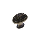 Ручка кнопка РК204, цвет бронза - фото 8763853